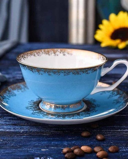 Exquisite Bone China Tea and Coffee Cup Set - 200ML Capacity