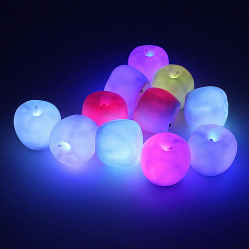 Colorful LED Apple Night Light for Festive Ambiance