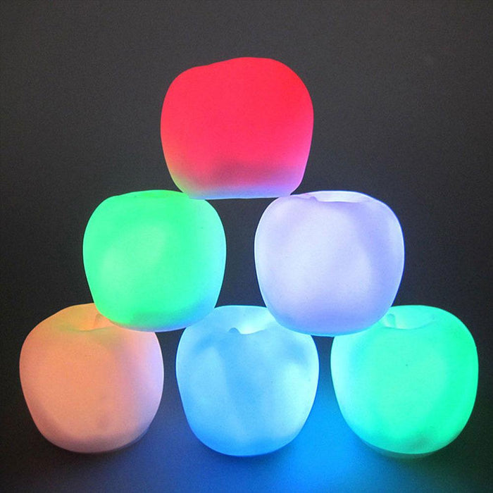 Christmas Eve Gift Apple LED Colorful Night Light Table Lamp Home Party Decor