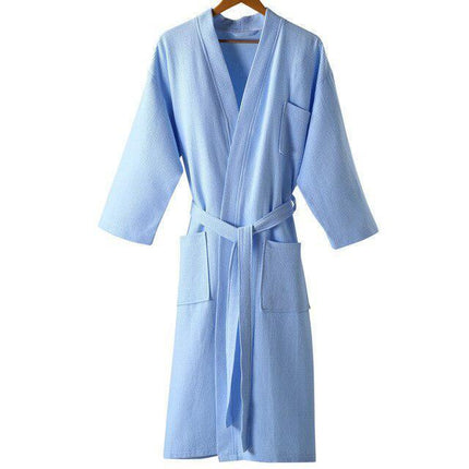 Plush Unisex 100% Cotton Waffle Bathrobe for Ultimate Relaxation