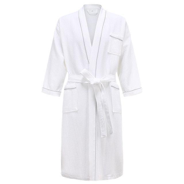 Ultimate Comfort 100% Cotton Waffle Bathrobe for a Luxurious Experience