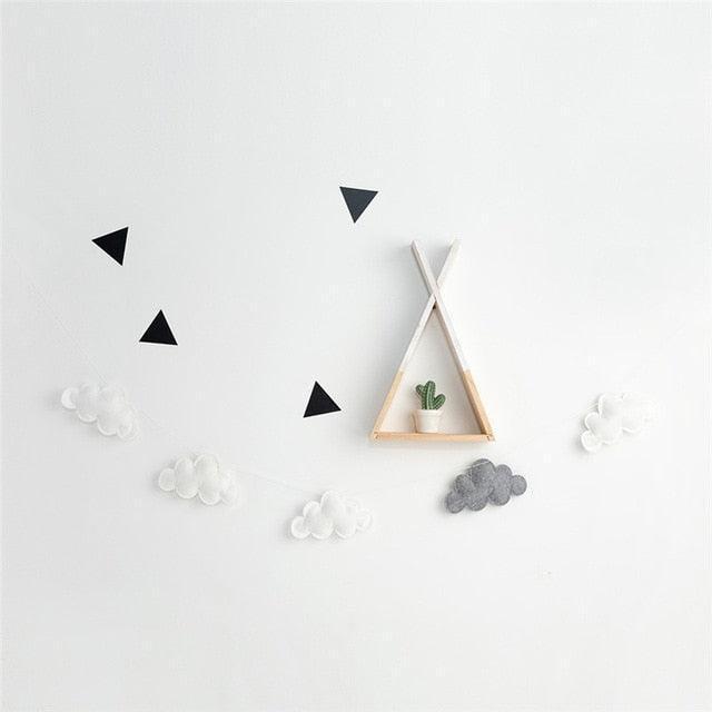 Enchanting Cloud-Themed Nursery Garland for a Magical Baby Space