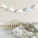 Enchanting Cloud-Themed Nursery Garland for a Magical Baby Space