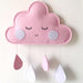 Nordic Cloud Raindrop Wall Ornaments for Kids' Room Décor