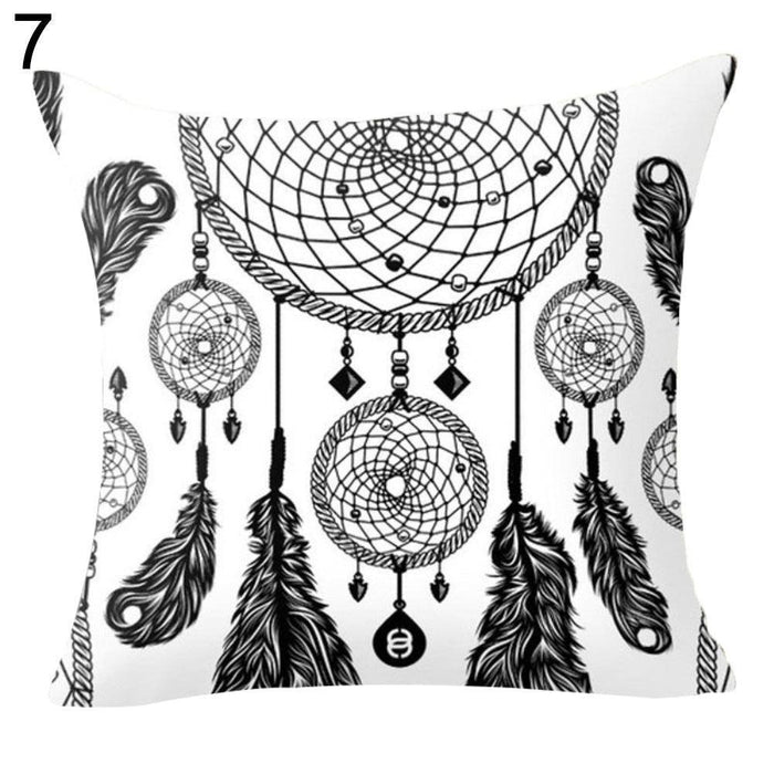 Whimsical Dream Catcher Cushion Cover for a Bright and Cheerful Space