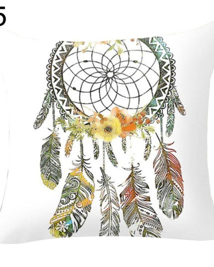 Whimsical Dream Catcher Cushion Cover for a Bright and Cheerful Space