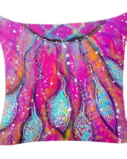 Whimsical Dream Catcher Cushion Cover for a Bright and Cheerful Space
