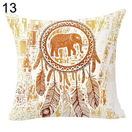 Whimsical Dream Catcher Cushion Cover for a Bright and Cheerful Space