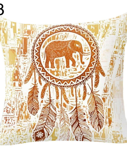 Whimsical Dream Catcher Cushion Cover for a Bright and Cheerful Space