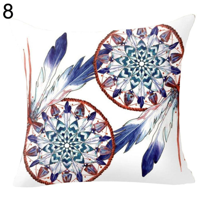 Whimsical Dream Catcher Cushion Cover for a Bright and Cheerful Space