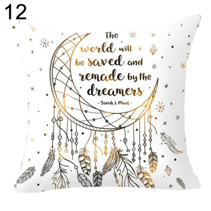 Whimsical Dream Catcher Cushion Cover for a Bright and Cheerful Space
