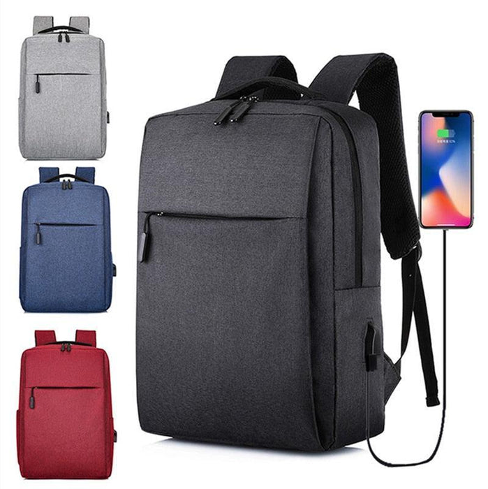 Portable Laptop Backpack with USB Charging Port for Convenient Device Charging on-the-Go