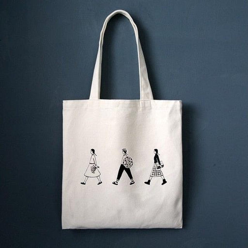 Sustainable Chic: Foldable Cotton Canvas Shopper Bag for Eco-Conscious Women