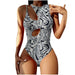Boho Bliss | Second Wave Print One-Piece Swimsuit for Women
