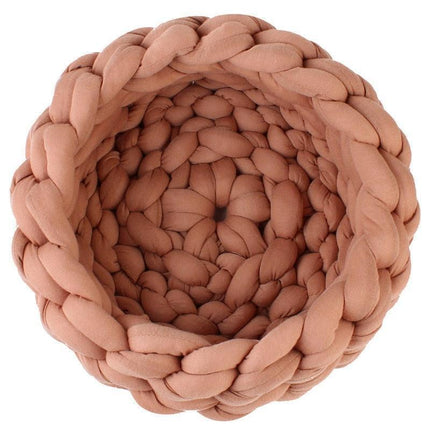 Luxurious Hand-Woven Wool Pet Bed for Supreme Comfort and Elegance