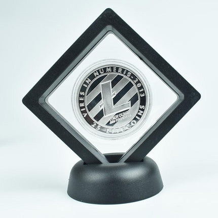 Elegant Cryptocurrency Showcase Coin - Luxurious Gold/Silver/Pink Finish, 2.5mm Thickness, 40mm Diameter