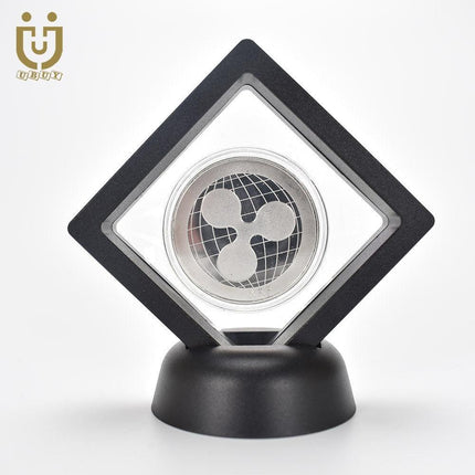 Elegant Cryptocurrency Showcase Coin - Luxurious Gold/Silver/Pink Finish, 2.5mm Thickness, 40mm Diameter