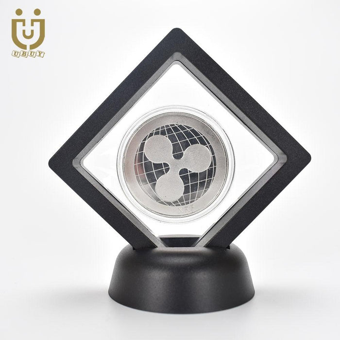 Luxurious Cryptocurrency Metal Coin Set - Elegant Gold/Silver/Pink Finish, 2.5mm Thick, 40mm Diameter
