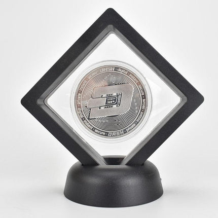 Elegant Cryptocurrency Showcase Coin - Luxurious Gold/Silver/Pink Finish, 2.5mm Thickness, 40mm Diameter