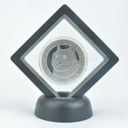 Elegant Cryptocurrency Showcase Coin - Luxurious Gold/Silver/Pink Finish, 2.5mm Thickness, 40mm Diameter