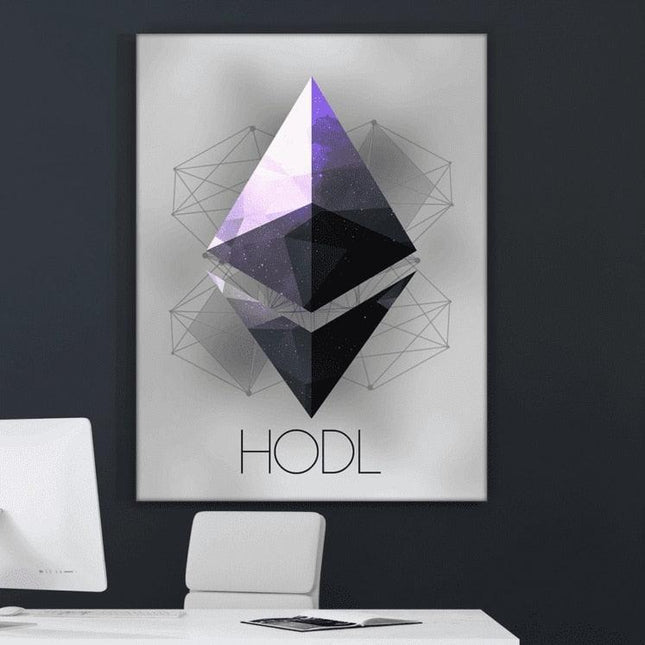 Ethereum Luxe Canvas Art: Modern Decor for Crypto Lovers