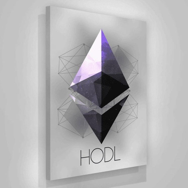 Ethereum Luxe Canvas Art: Modern Decor for Crypto Lovers