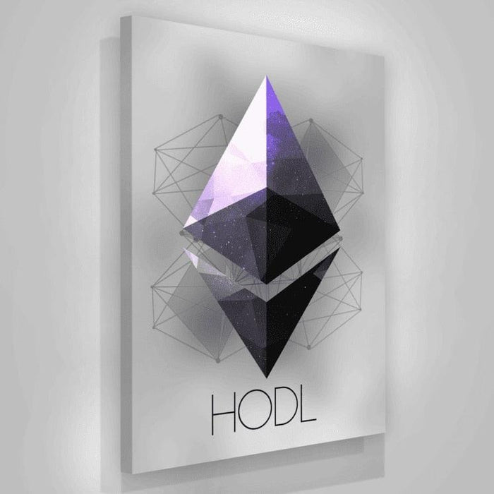 Ethereum CryptoStop Luxury Canvas Wall Art for Crypto Enthusiasts