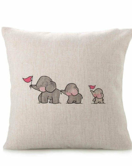 Wildlife Wonders Flax Cushion Cover Set - Enliven Your Space with Charming Animal Prints