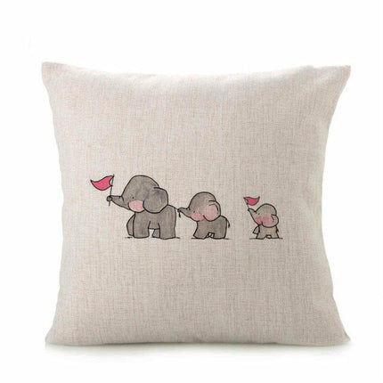 Wildlife Wonders Flax Cushion Cover Set - Enliven Your Space with Charming Animal Prints