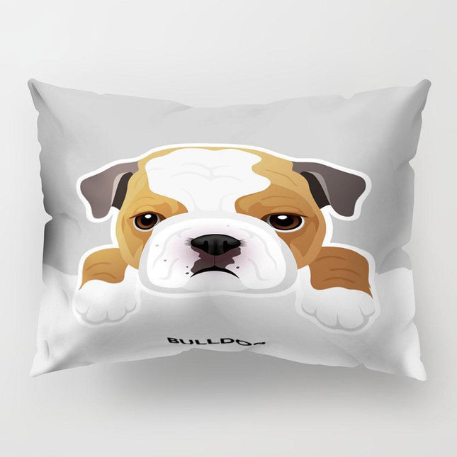 Whimsical Cartoon Dog Cushion Cover for Cheerful Home Styling