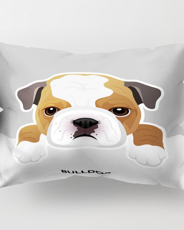 Whimsical Cartoon Dog Cushion Cover for Cheerful Home Styling