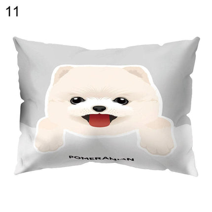 Whimsical Cartoon Dog Cushion Cover for Cheerful Home Styling