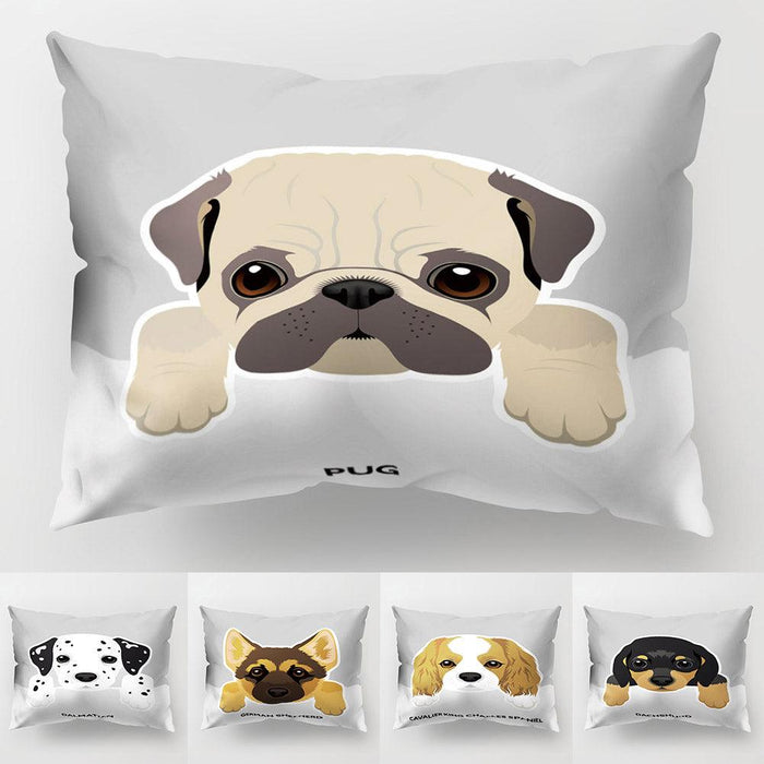 Adorable Cartoon Dog Pillow Cover for Cozy Home Decor