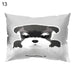 Cute Cartoon Dog Pillow Case Cushion Cover Soft Bed Car Cafe Office Decoration