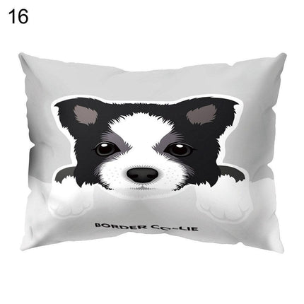 Whimsical Cartoon Dog Cushion Cover for Cheerful Home Styling