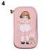 Adorable Doll Girl Pattern Cosmetic and Pen Storage Pouch