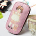 Doll Girl Pattern Makeup and Stationery Storage Portable Bag