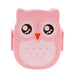 Cute Cartoon Owl Leakproof Lunch Box made of Eco-Friendly Plastic