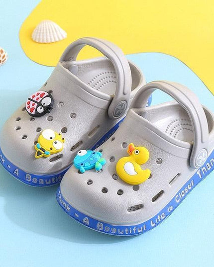 Quirky Duck Summer Slip-On Sandals: Adorable Footwear for Kids