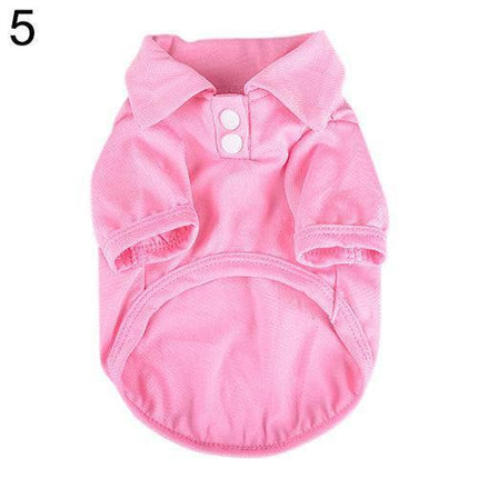 Chic Candy Hued Polo Shirt for Fashion-Forward Pets