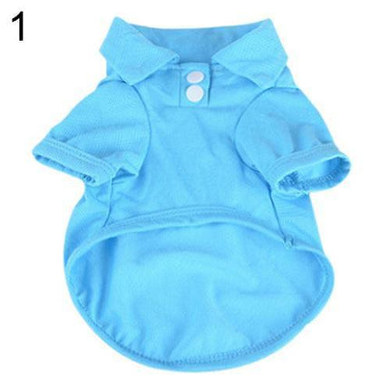 Chic Candy Hued Polo Shirt for Fashion-Forward Pets