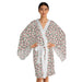 Exquisite Japanese Floral Long Sleeve Kimono Robe with Customizable Artistry