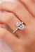 Platinum Moissanite Ring with Zircon Accents - Elegance Redefined