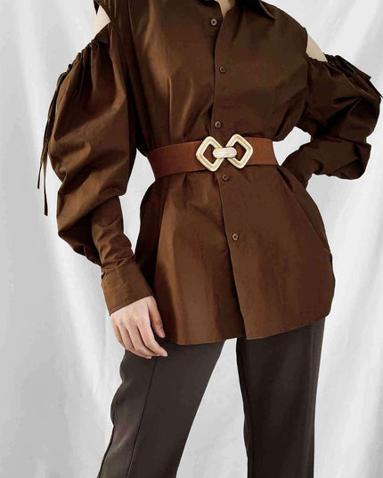 Sleek Elastic Geometric Belt Collection - Perfect for Any Occasion