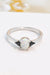 Opulent Opal and Sparkling Zircon Sterling Silver Ring