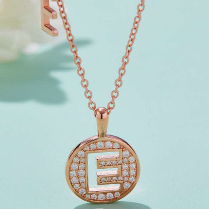 Radiant Moissanite Gemstone Pendant Necklace - Opulent Sterling Silver & 18K Rose Gold