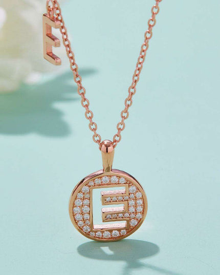 Radiant Moissanite Gemstone Pendant Necklace - Opulent Sterling Silver & 18K Rose Gold