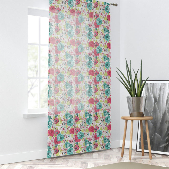 Maison d'Elite Customizable Vintage Floral Window Curtains - Transform Your Living Space