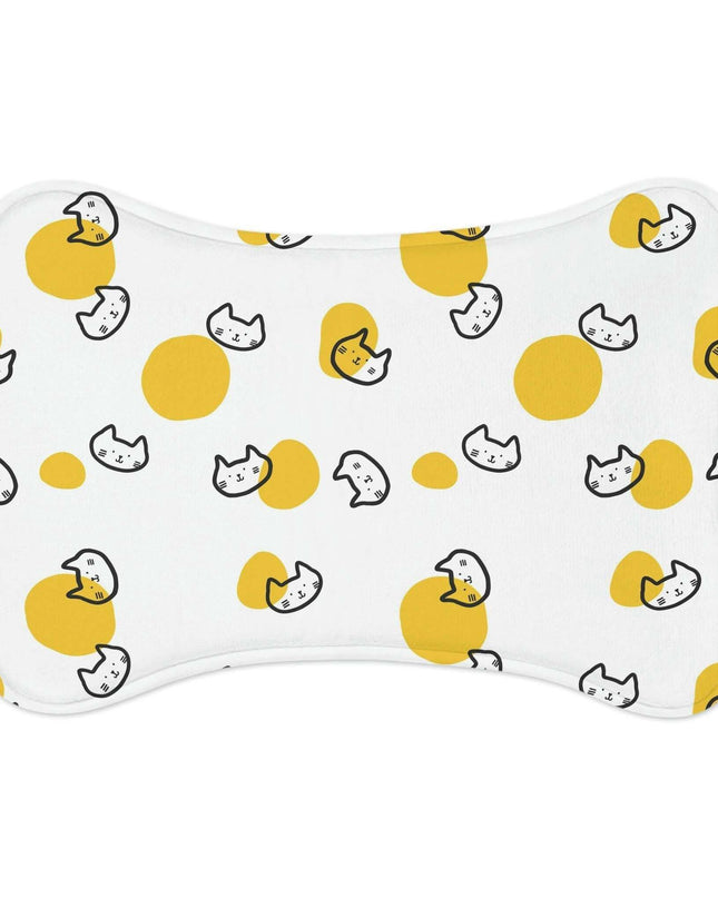 Customizable Fun Pet Feeding Mats - Vibrant Bone and Fish Patterns for Tidy Mealtimes