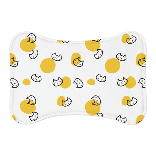 Customizable Pet Food Mats with Bone and Fish Designs - Perfect for Neat Meal Times